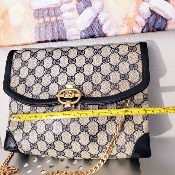 **SOLD on Mercari**Authentic Navy Gucci Bag - Picture 6 of 12